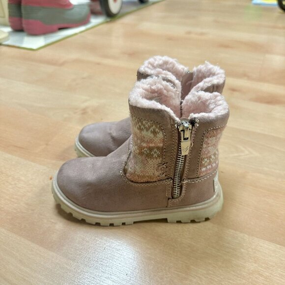 Dr. Scholl's Dusty Pink Kendal Fashion Boot Girls Size 10 - Picture 7 of 8